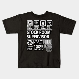 Stock Room Supervisor T Shirt - MultiTasking Certified Job Gift Item Tee Kids T-Shirt